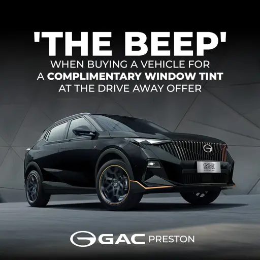 Free Window Tint At GAC Preston