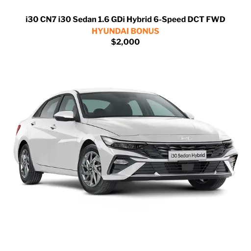 i30 Sedan Hybrid Bonus Offer