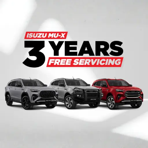 MU-X 3 Years Free Servicing