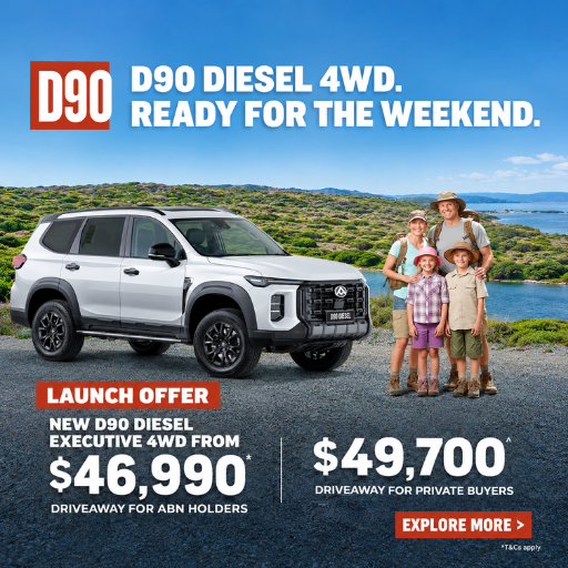 D90 4WD Launch Offer