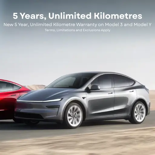 New 5 Year, Unlimited Kilometre Warranty